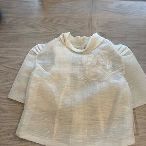 Cream Kultura Mayumi Filipiniana Bowlero Traditional Filipina Blouse